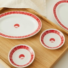 BEAMS JAPAN Gyoza Gift Set in White/Red 