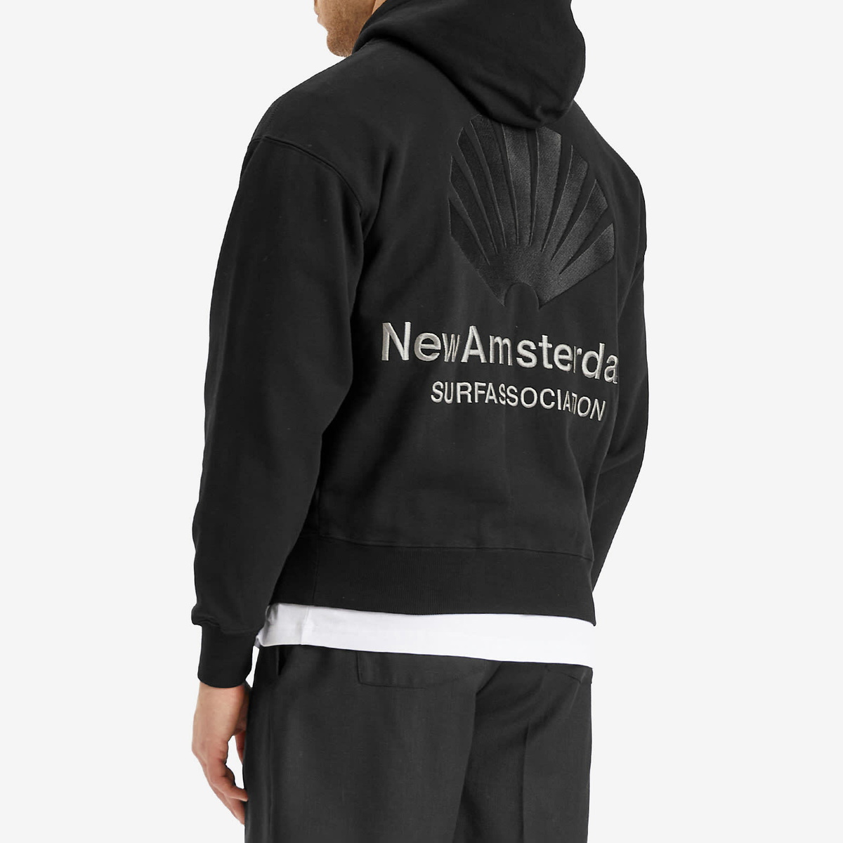 New Amsterdam Surf Association Men's Logo Hoodie in Black