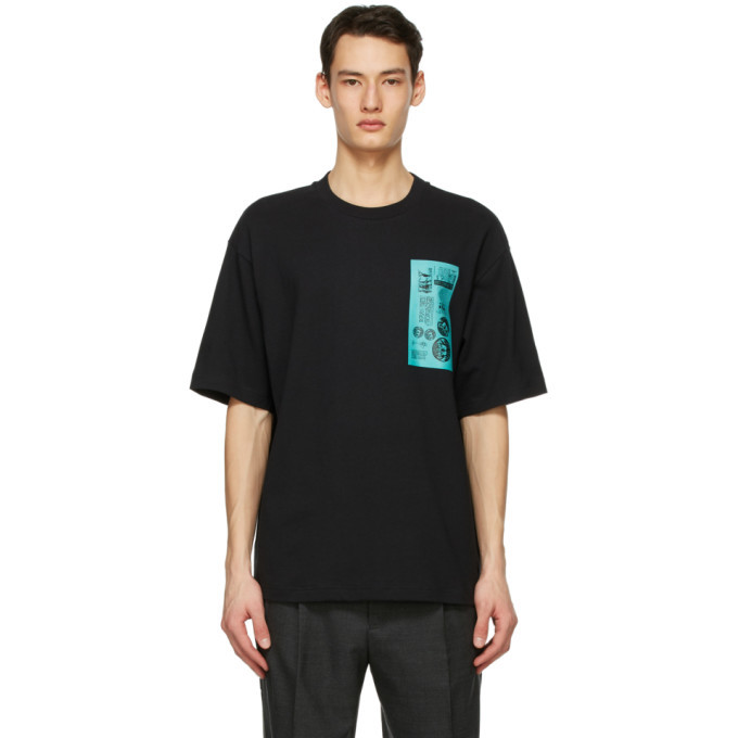 Photo: Acne Studios Black Dizonord Edition Printed T-Shirt