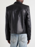 Enfants Riches Déprimés - Western Perfect Leather Blazer - Black