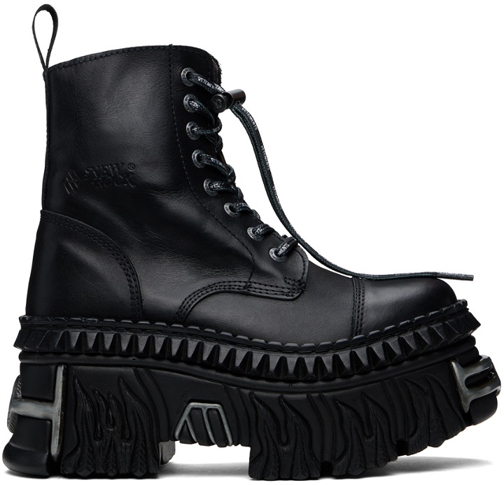 Photo: VETEMENTS Black New Rock Edition Combat Boots