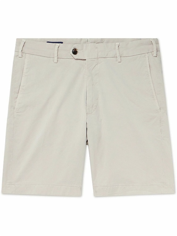 Photo: Peter Millar - Concorde Garment-Dyed Stretch-Cotton Twill Shorts - Gray