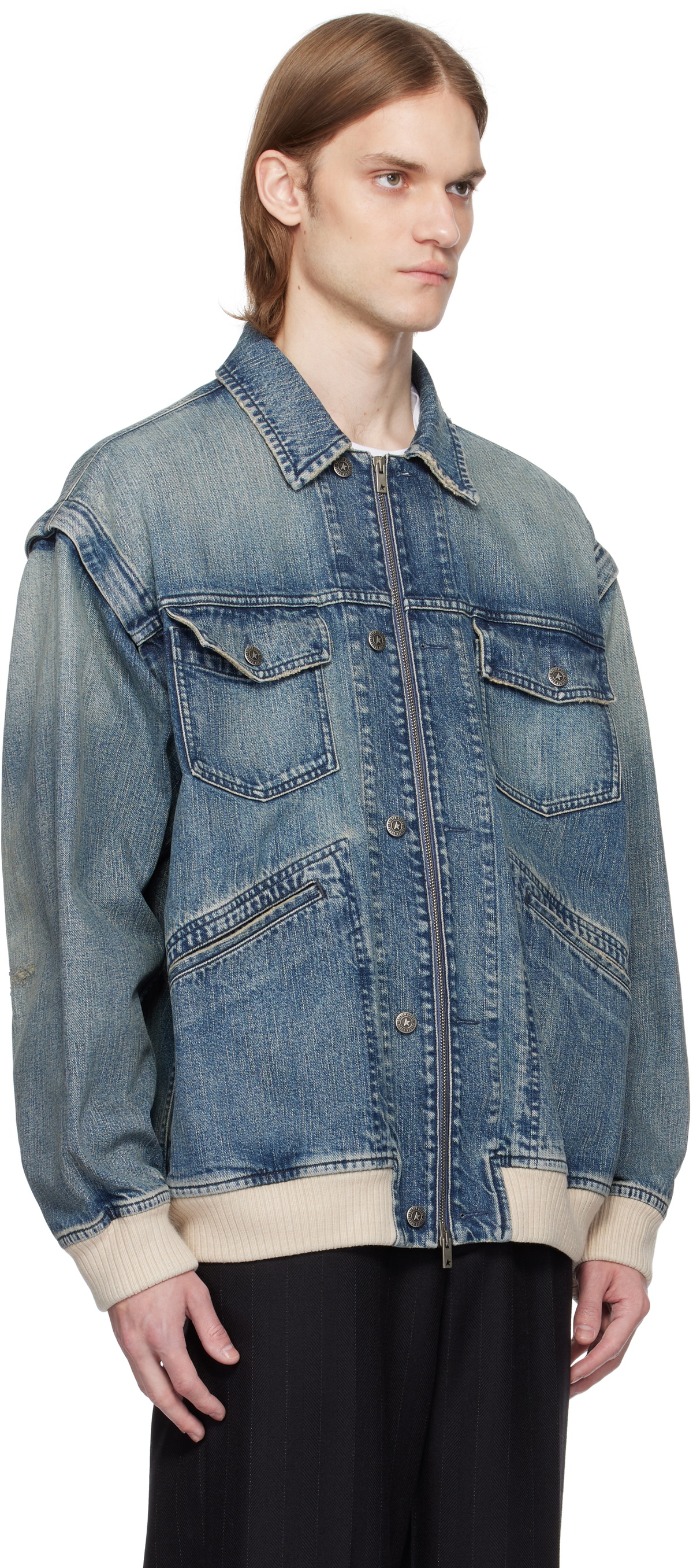 Golden Goose Blue Washed Denim Jacket