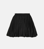 Jil Sander Pleated cotton miniskirt