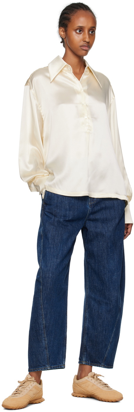 S.S.Daley Off-White Spread Collar Shirt