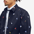 Beams Plus Men's Embroidered Boat Jacket in Navy