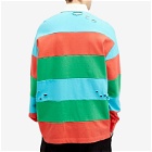 Members of the Rage Men's Rugby Shirt in Infrared/Turquoise Multicolor