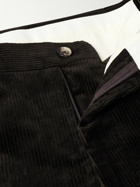 De Petrillo - Straight-Leg Cotton Corduroy Suit Trousers - Brown