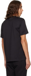 Stone Island Black Embroidered T-Shirt