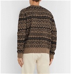 Massimo Alba - Cashmere, Mohair and Silk-Blend Jacquard Sweater - Brown