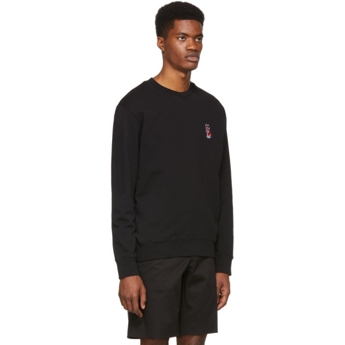 Maison Kitsune Black Acide Fox Patch Sweatshirt Maison Kitsune