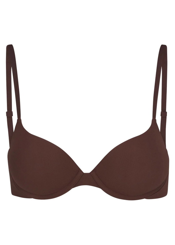 Photo: Skims Stretch-jersey Push-up bra Brown