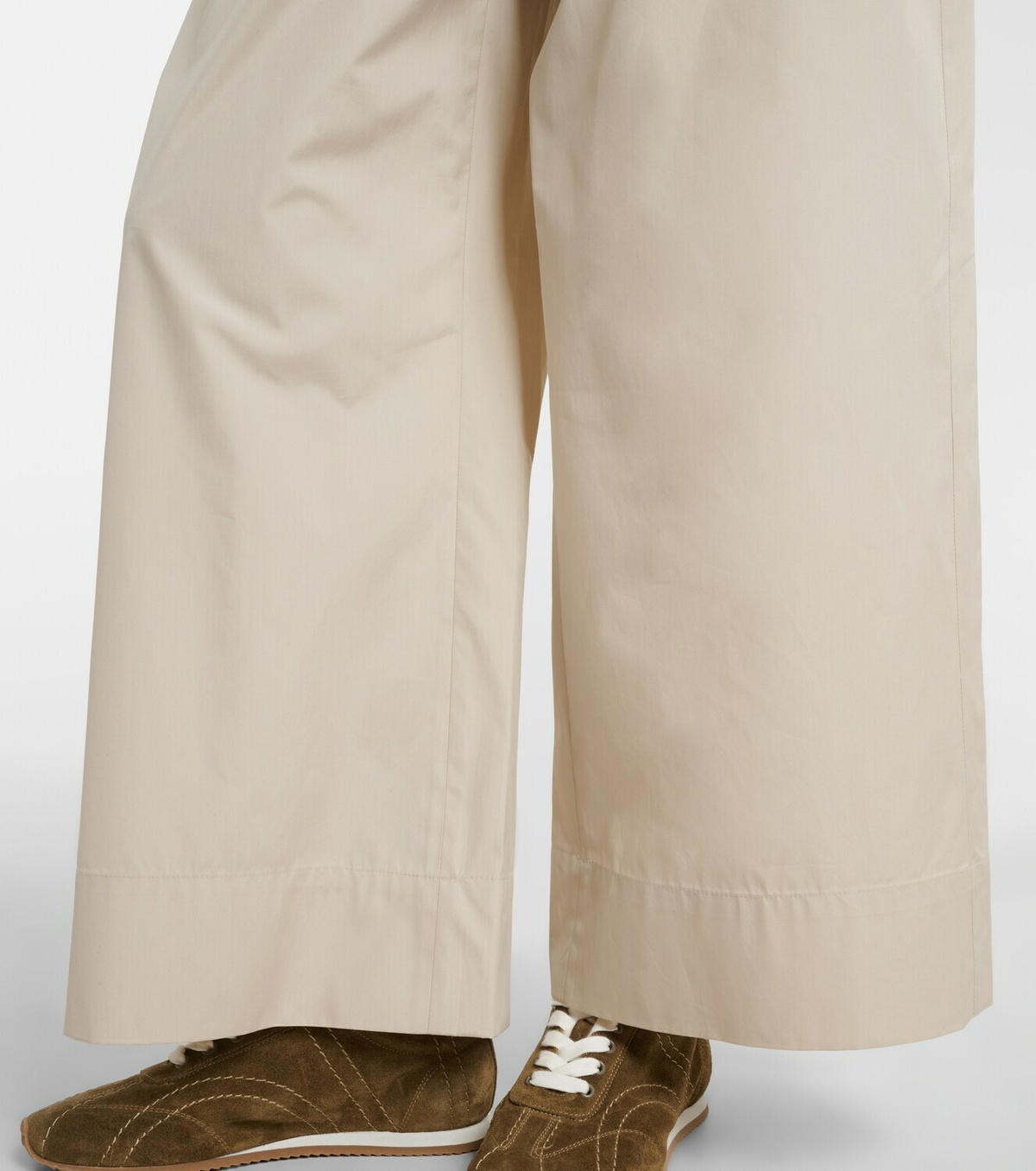 'S Max Mara Cotton poplin wide-leg pants