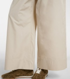 'S Max Mara Cotton poplin wide-leg pants