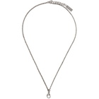 Saint Laurent Silver Double Chain Necklace