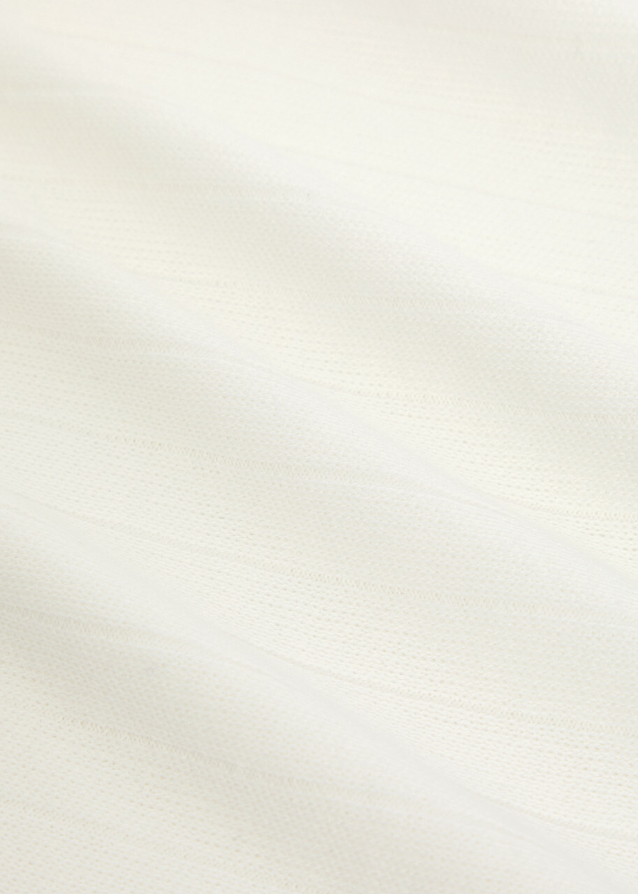 Oliver Spencer Ribbed Cotton T-shirt Ecru