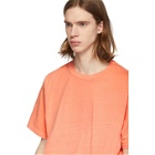 John Elliott Orange Sun-Drenched University T-Shirt