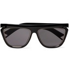 Fendi - Square-Frame Acetate and Gold-Tone Sunglasses - Black