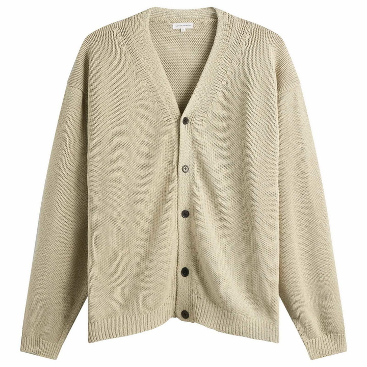 Photo: Kaptain Sunshine Men's Cotton Washi Hand Frame Cardigan in Ash Grey