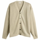 Kaptain Sunshine Men's Cotton Washi Hand Frame Cardigan in Ash Grey