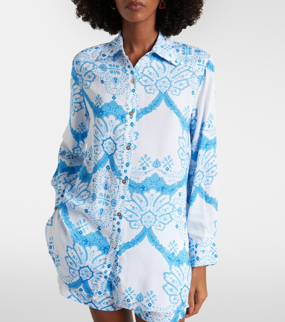 Melissa Odabash Paige printed shirt