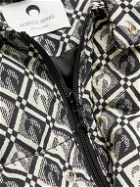 Marine Serre - Convertible Padded Printed Recycled-Shell Hooded Jacket - Black