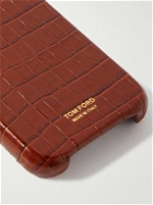 TOM FORD - Croc-Effect Leather iPhone 13 Pro Case