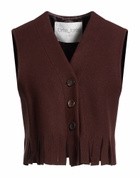 Forte_forte Womens Tailored Vest Chocolate in Brown