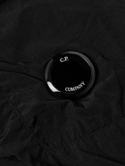 C.P. Company - Chrome Tapered Logo-Appliquéd Shell Sweatpants - Black