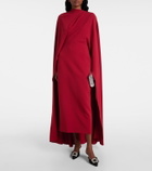 Roksanda Neolitsea caped crêpe cocktail dress