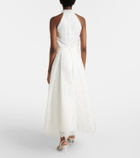Costarellos Lavinia embroidered organza cocktail dress