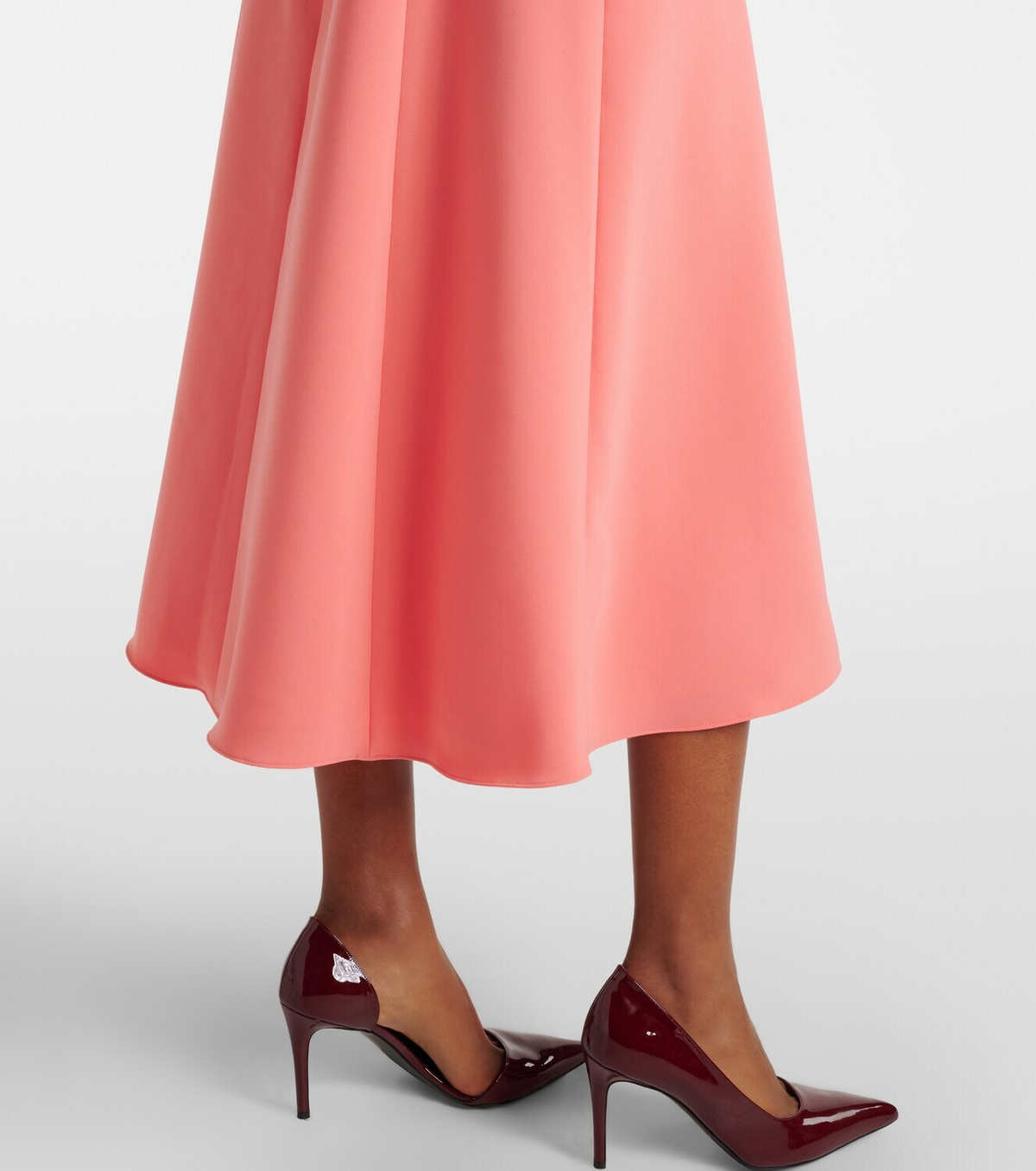 Carolina Herrera Belted crêpe midi dress