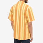 Dickies Men's Lynnwood Stripe Vacation Shirt in Pale Banana