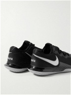 Nike Tennis - NikeCourt Zoom Vapor Cage 4 Rafa Rubber-Trimmed Mesh Sneakers - Black