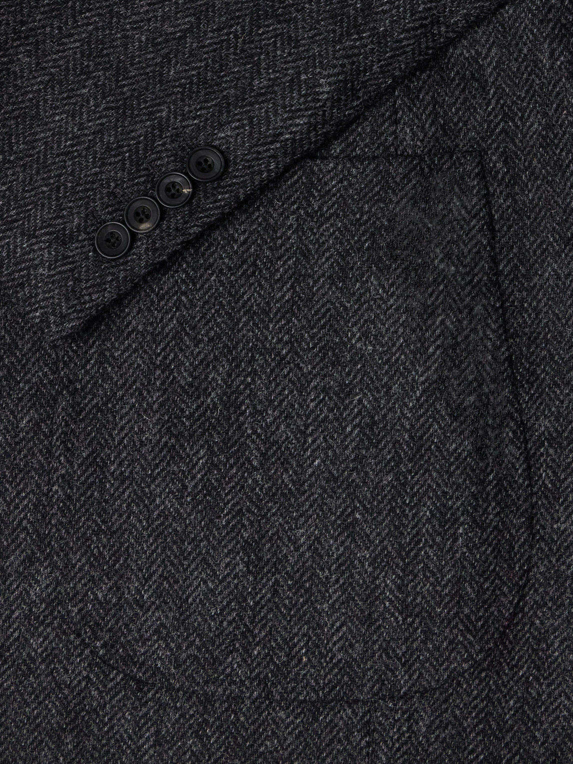 Rubinacci - Herringbone Virgin Wool Blazer - Gray