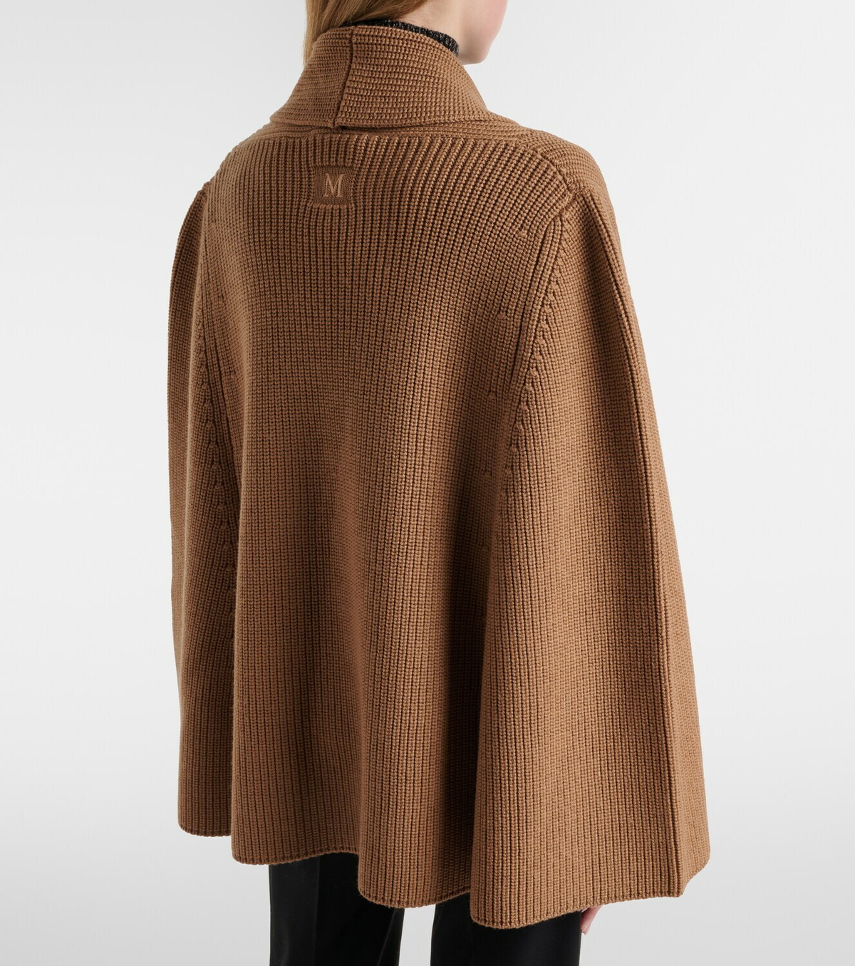 Max Mara Agenzia double-breasted virgin wool cape