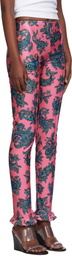 Meryll Rogge Pink Ruffle Sport Leggings