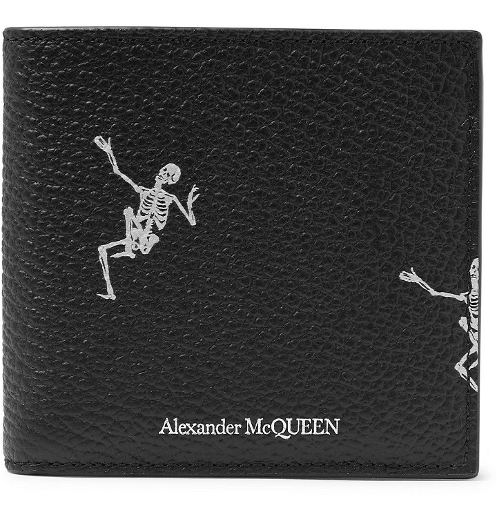 Photo: Alexander McQueen - Printed Full-Grain Billfold Wallet - Men - Black