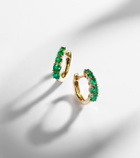 Anita Ko Graduated 18kt gold huggie earrings with emeralds