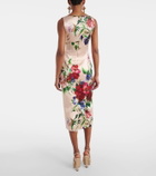 Dolce&Gabbana Floral satin midi dress
