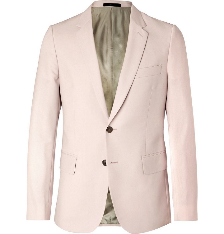 Photo: Paul Smith - Light-Pink Soho Slim-Fit Wool and Mohair-Blend Suit Jacket - Men - Pink