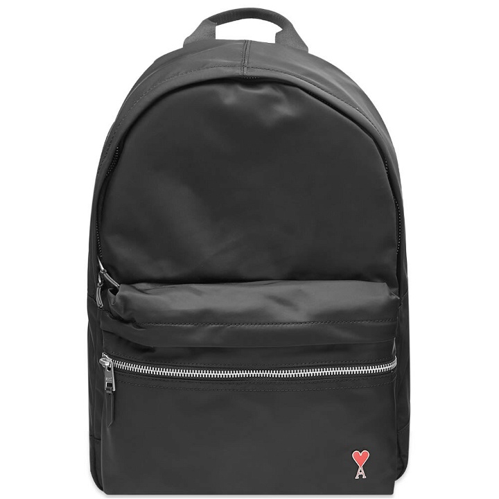 Photo: AMI Men's Heart Logo Backpack in Black