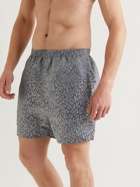 True Tribe - Neat Steve Mid-Length Printed ECONYL Jacquard Swim Shorts - Gray
