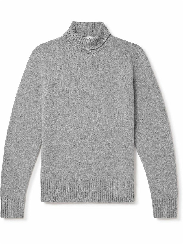 Photo: RÓHE - Wool and Cashmere-Blend Rollneck Sweater - Gray