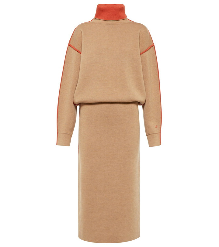 Photo: Victoria Beckham - Turtleneck wool-blend midi dress