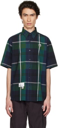 AAPE by A Bathing Ape Navy Check Shirt