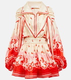 Zimmermann - High Tide Billow hooded silk minidress