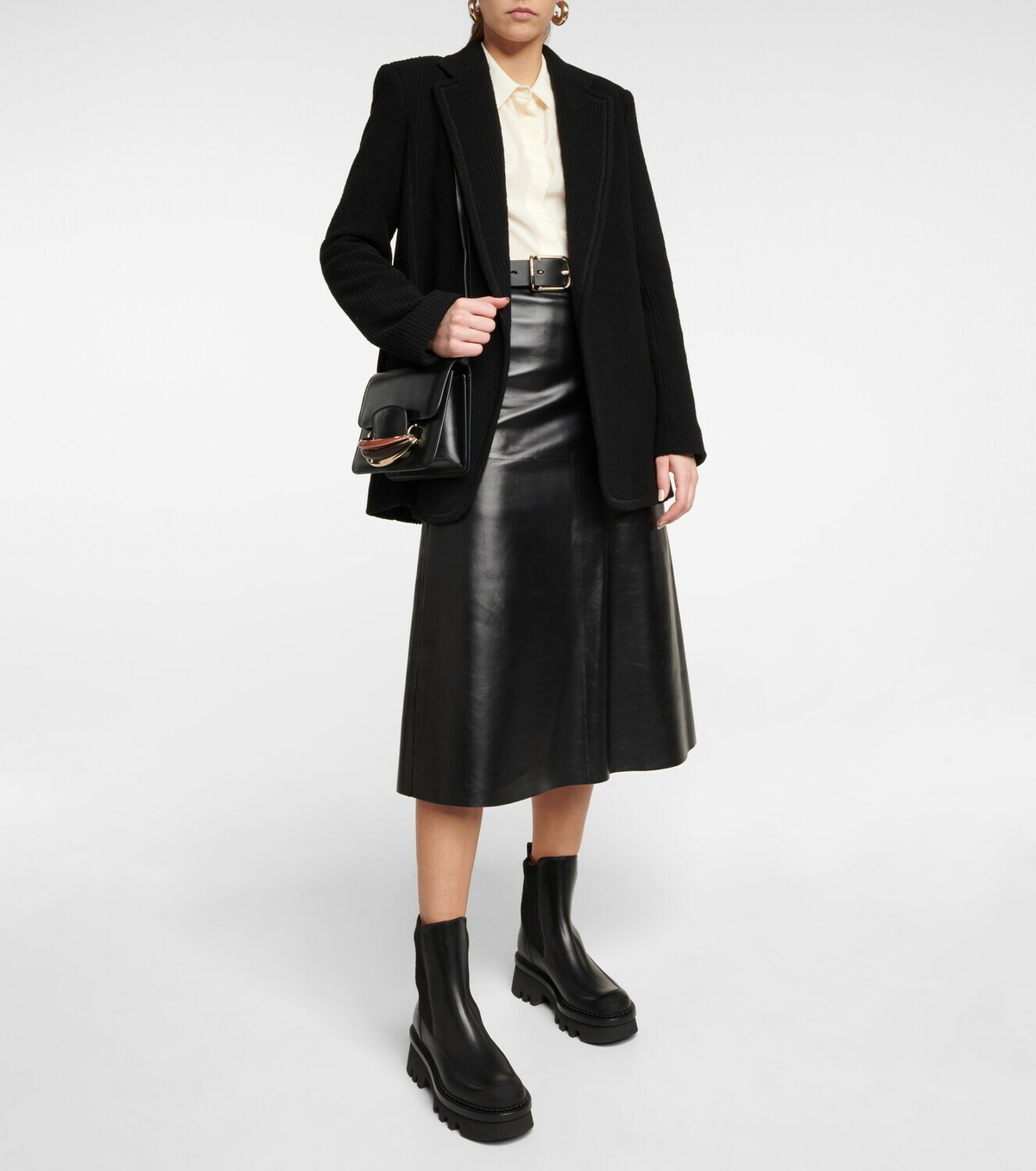 足元を彩る★ CHLOE クロエ Georgia black leather ankle boots Chloé | Georgia black leather ankle boots | Savannahs