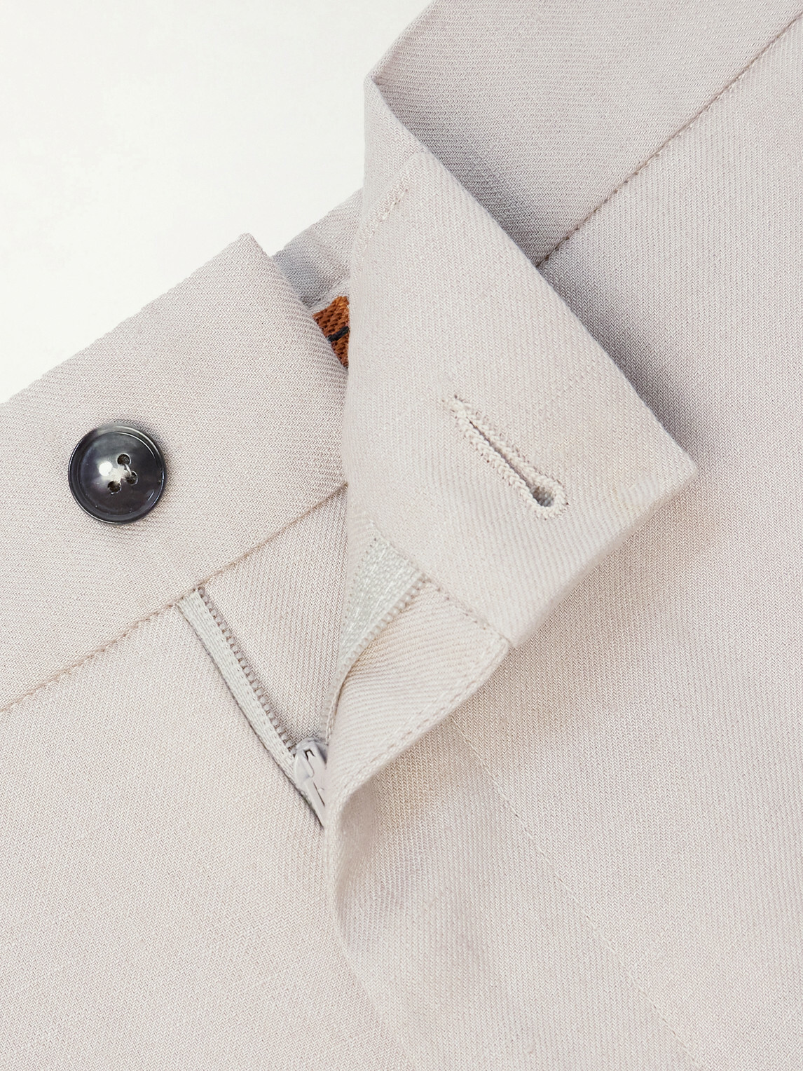Zegna - Straight-Leg Linen Trousers - Neutrals