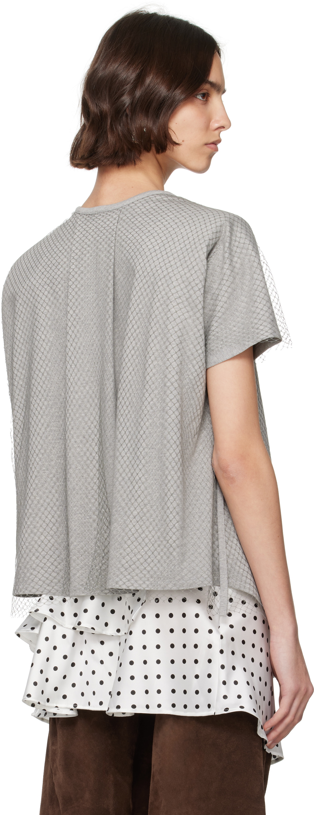 ALL-IN Gray Cinched T-shirt